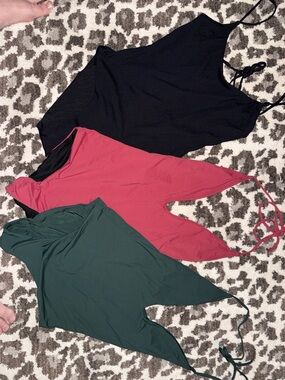 3 ONIA swimsuits- Black, Burgundy, Forest Green fully lines size S\M.